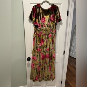 Anthropologie Velvet Summerset Dress